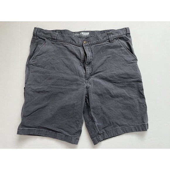 Carhartt Carpenter Shorts Mens Size 42 Relaxed Fit Gray Flex Canvas - Picture 1 of 4